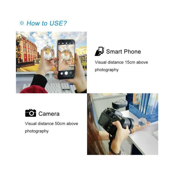 MerryNine K9 Crystal Ball w/ Stand for Photography (3.14" with 35mm Stand) - Picture 7 of 9